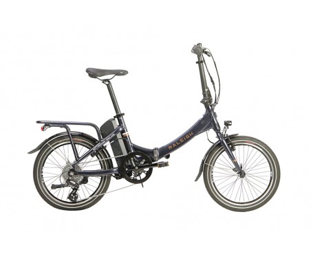 Raleigh STOW-E Way 2022 20 inch folding bicycle electric bike TranzX E bike system Black or White ebike